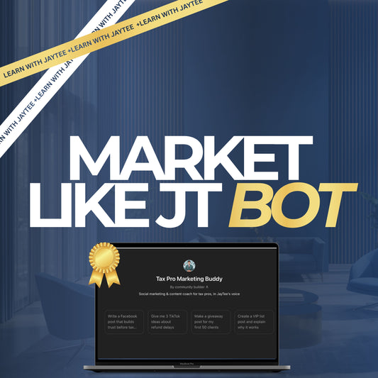 Market Like JayTee | Tax Pro Marketing Buddy